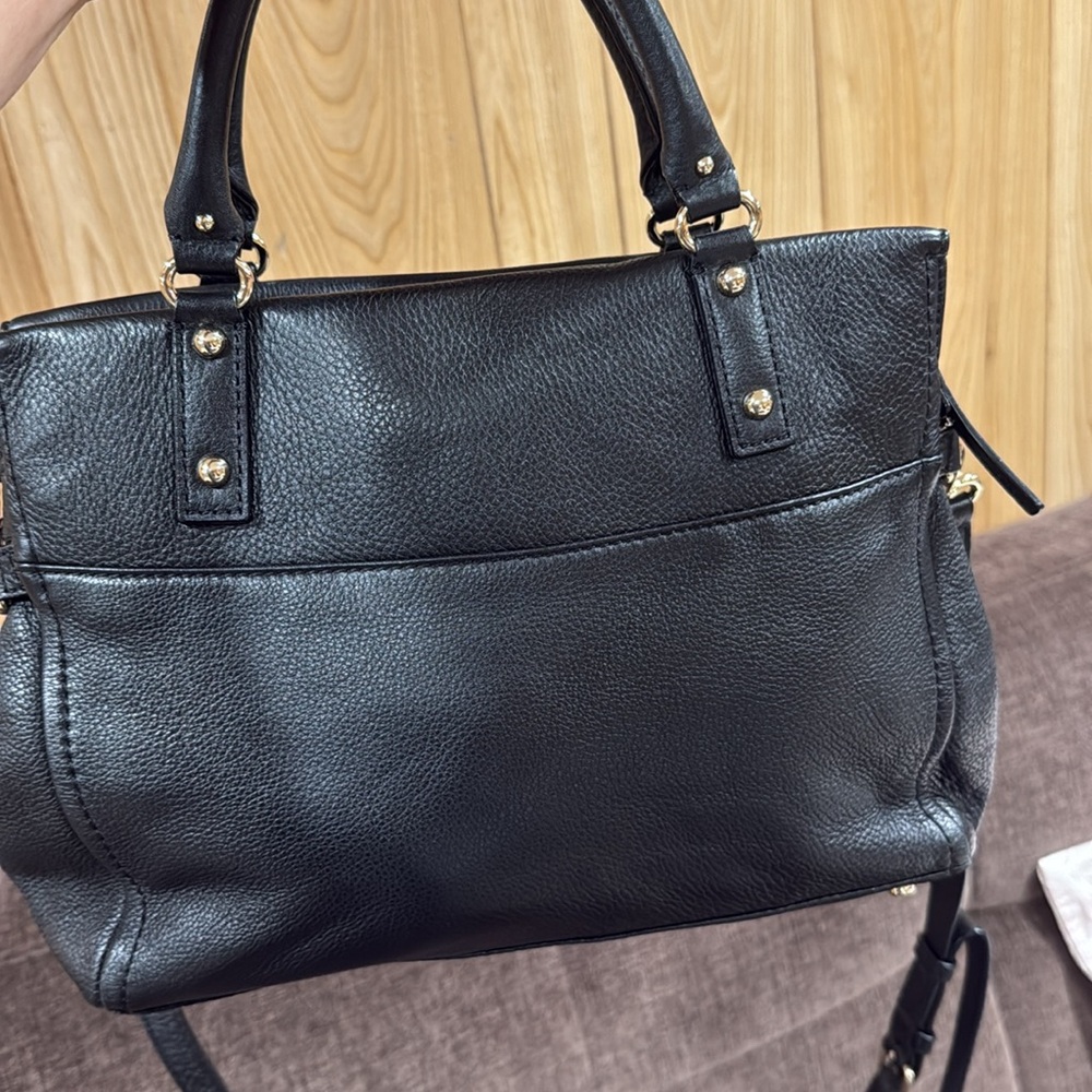 Kate Spade Black Leather Satchel - Picture 2 of 8